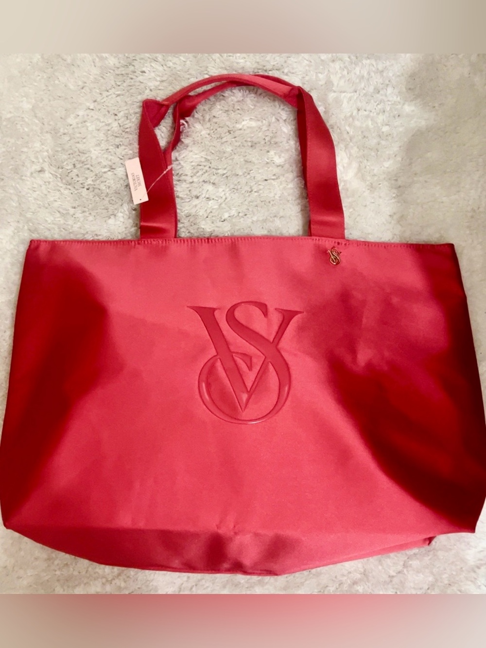 New Victoria’s Secret Monogram Logo Tote Bag Large Travel Gym Shoulder Bag NWT